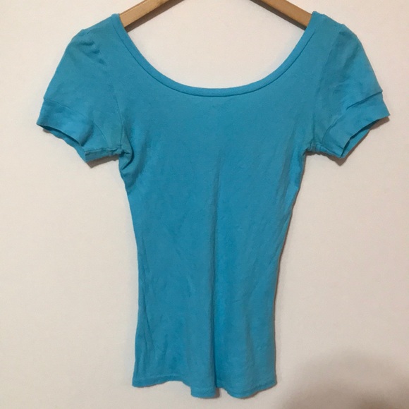 American Apparel | blue scoop tee - Picture 3 of 3